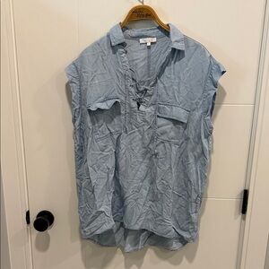 GGJeans Light Blue Sleeveless Shirt size XL